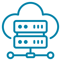 Here's an alt tag for the image: `Cloud-based server network`