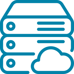 Here's an alt tag for the image: `Cloud server data storage`